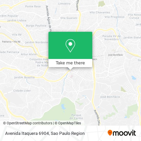 Mapa Avenida Itaquera 6904