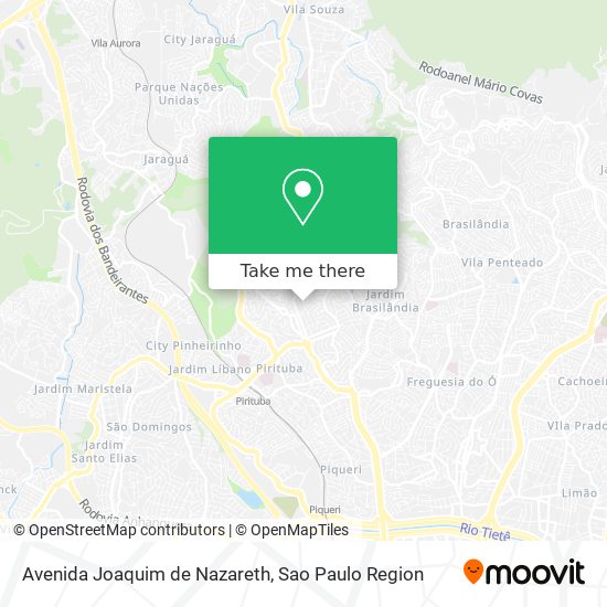 Avenida Joaquim de Nazareth map