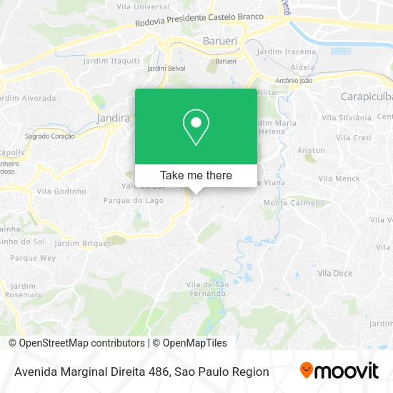 Avenida Marginal Direita 486 map