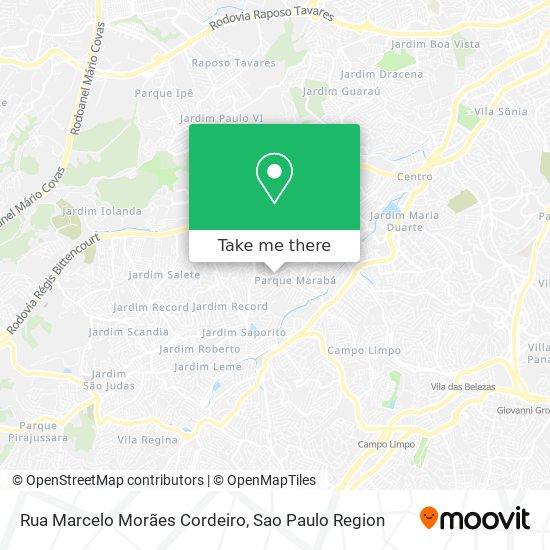 Mapa Rua Marcelo Morães Cordeiro