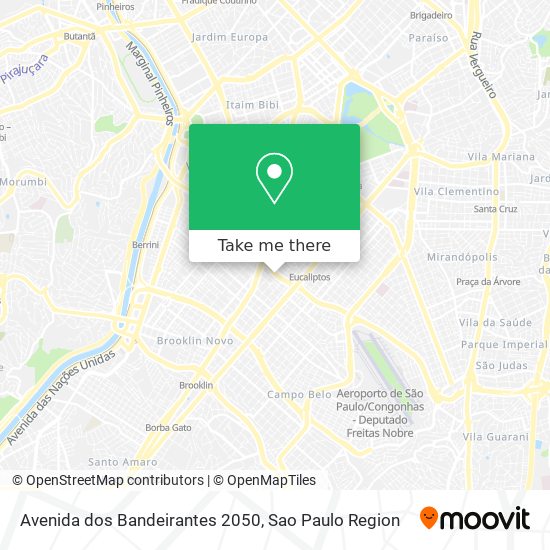 Avenida dos Bandeirantes 2050 map