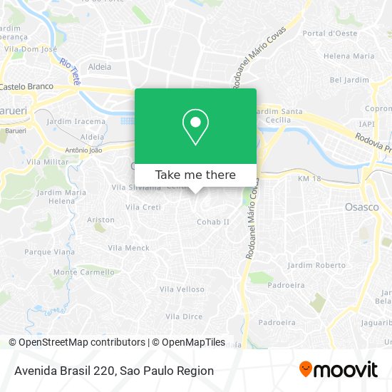 Mapa Avenida Brasil 220