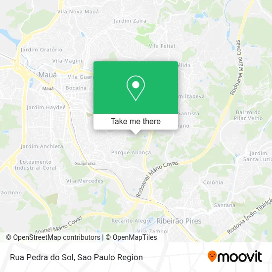 Rua Pedra do Sol map