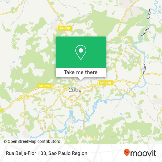 Rua Beija-Flor 103 map