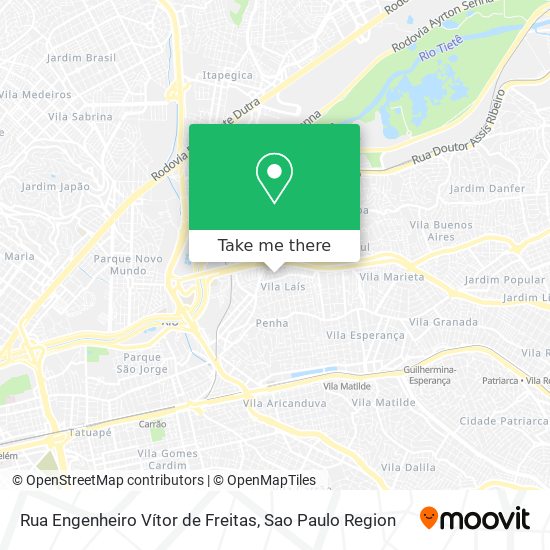 Rua Engenheiro Vítor de Freitas map