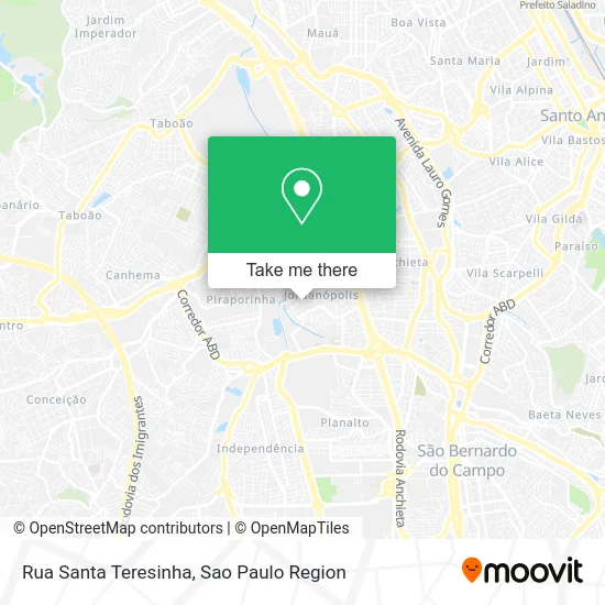 Rua Santa Teresinha map