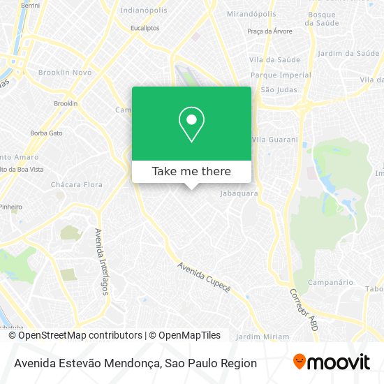 Mapa Avenida Estevão Mendonça