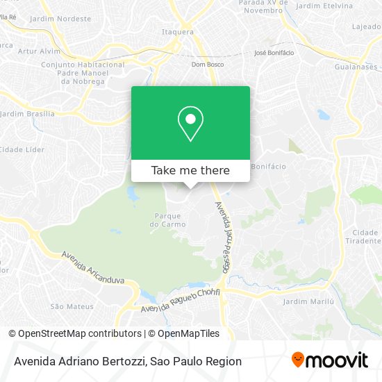 Mapa Avenida Adriano Bertozzi