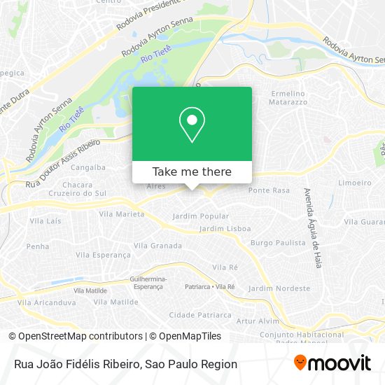 Mapa Rua João Fidélis Ribeiro