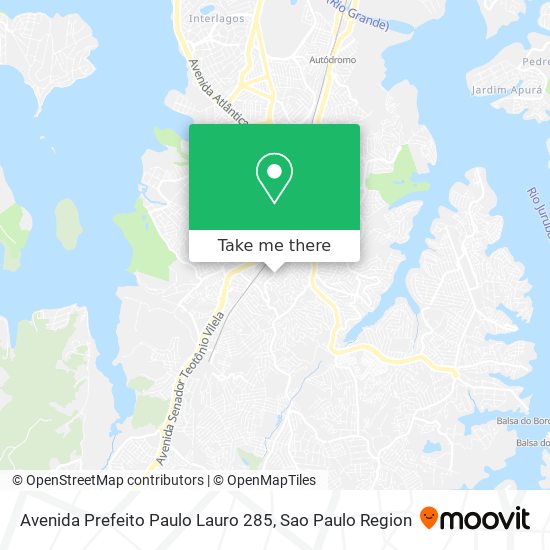 Mapa Avenida Prefeito Paulo Lauro 285