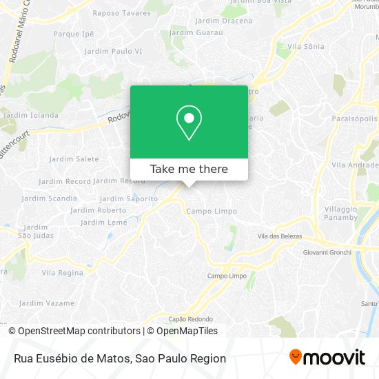 Rua Eusébio de Matos map