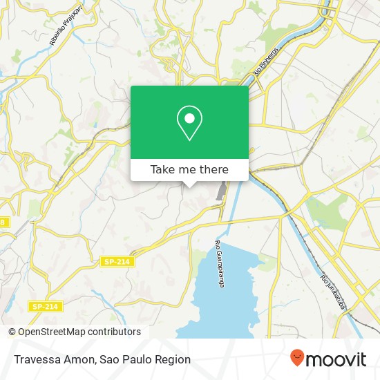 Travessa Amon map