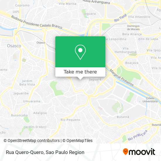 Mapa Rua Quero-Quero