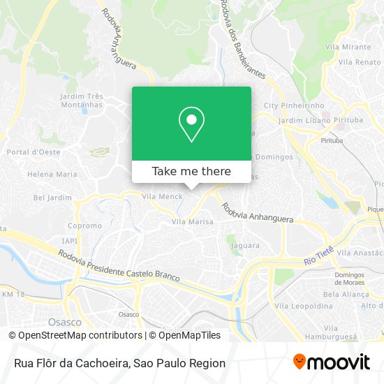 Rua Flôr da Cachoeira map