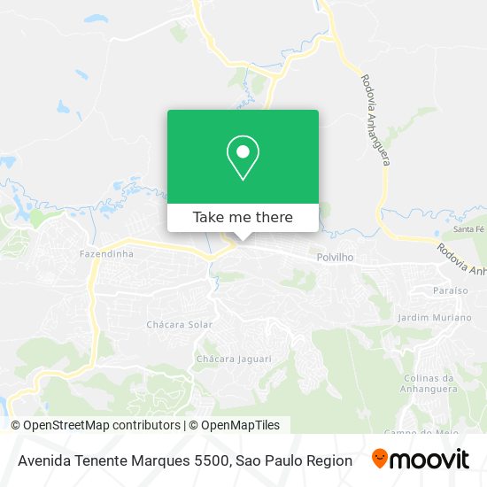 Avenida Tenente Marques 5500 map