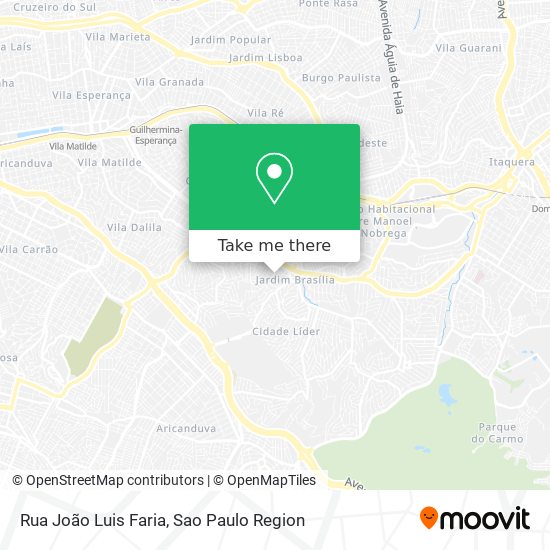 Mapa Rua João Luis Faria