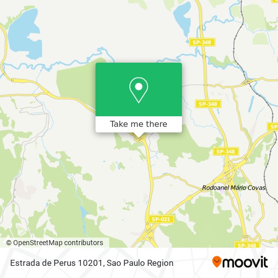 Mapa Estrada de Perus 10201