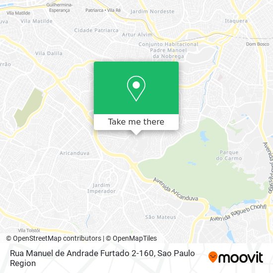 Mapa Rua Manuel de Andrade Furtado 2-160