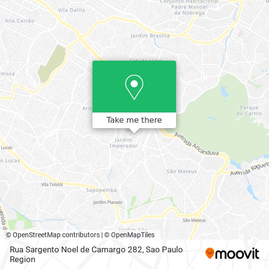 Mapa Rua Sargento Noel de Camargo 282