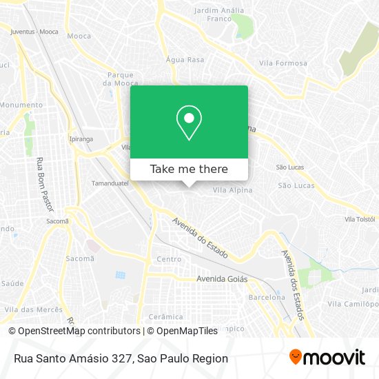 Mapa Rua Santo Amásio 327