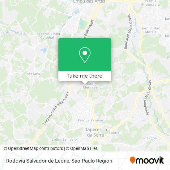 Rodovia Salvador de Leone map