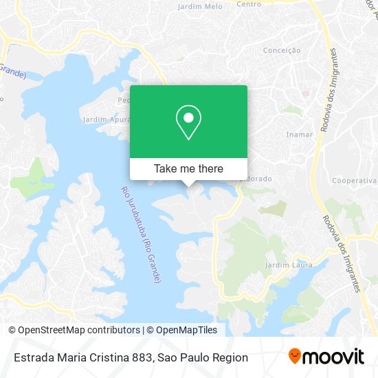 Estrada Maria Cristina 883 map