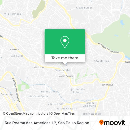 Rua Poema das Américas 12 map