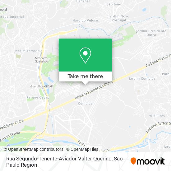 Rua Segundo-Tenente-Aviador Valter Querino map