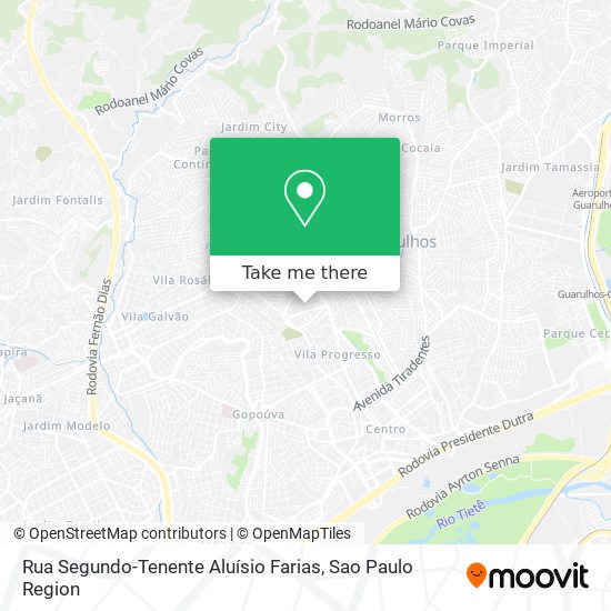 Mapa Rua Segundo-Tenente Aluísio Farias