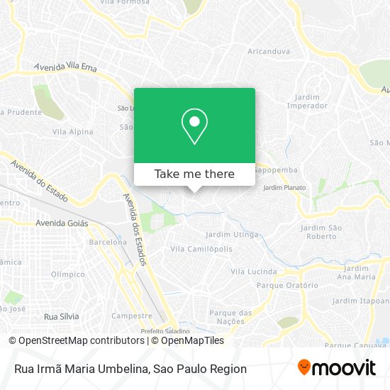 Rua Irmã Maria Umbelina map