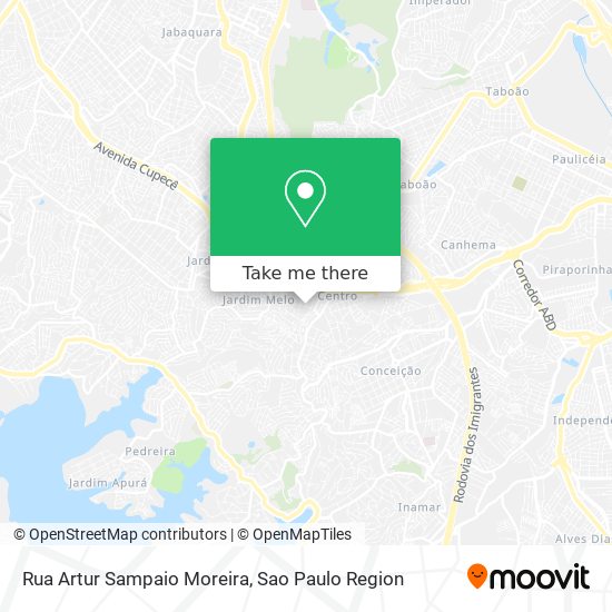 Rua Artur Sampaio Moreira map