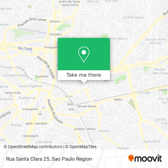 Mapa Rua Santa Clara 25