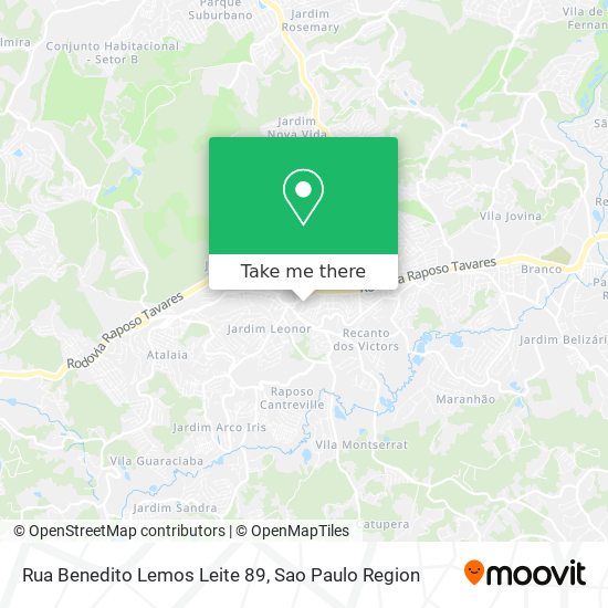 Rua Benedito Lemos Leite 89 map
