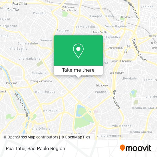 Rua Tatuí map