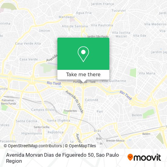 Avenida Morvan Dias de Figueiredo 50 map