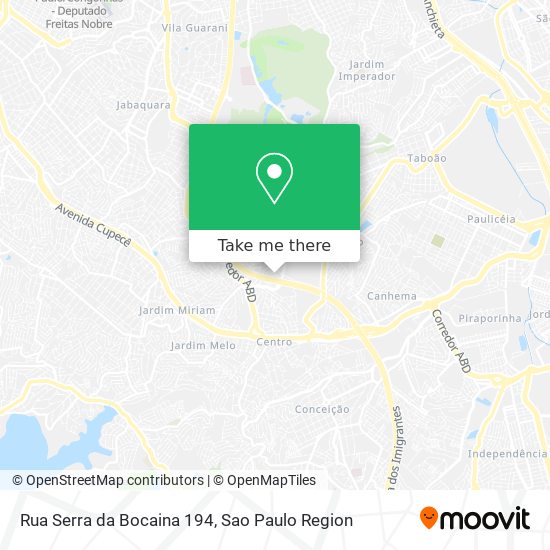 Mapa Rua Serra da Bocaina 194