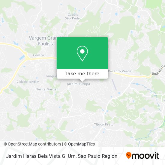 Jardim Haras Bela Vista Gl Um map