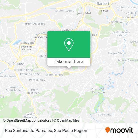 Rua Santana do Parnaíba map
