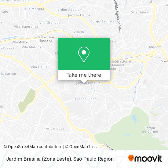 Jardim Brasilia (Zona Leste) map