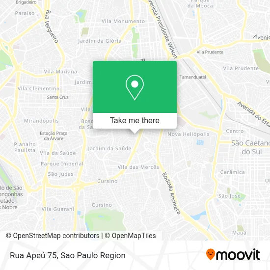 Rua Apeú 75 map