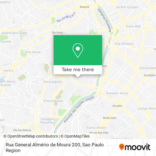 Mapa Rua General Almério de Moura 200