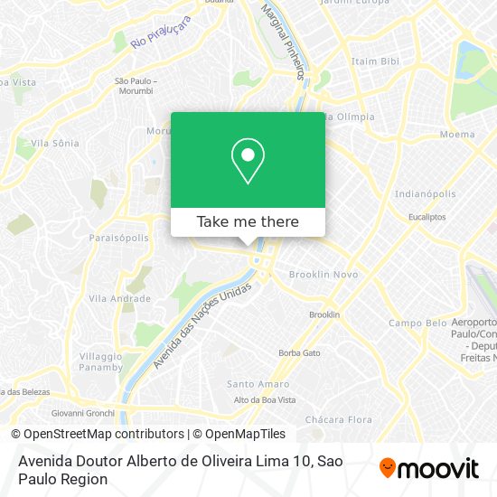 Mapa Avenida Doutor Alberto de Oliveira Lima 10