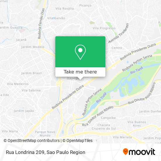 Mapa Rua Londrina 209