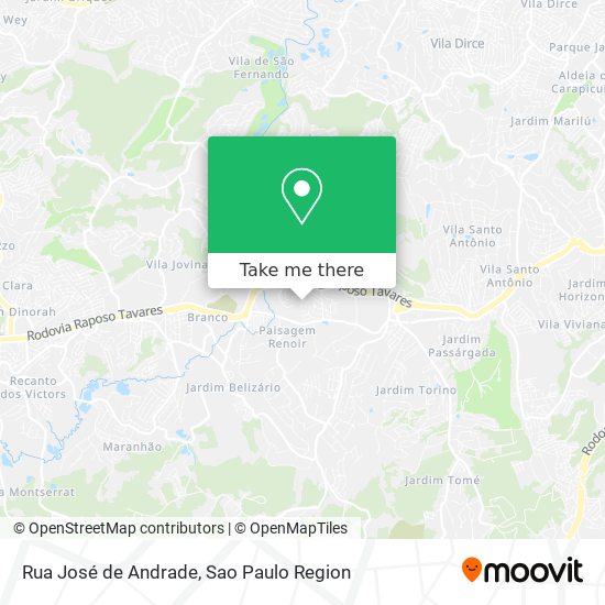 Rua José de Andrade map