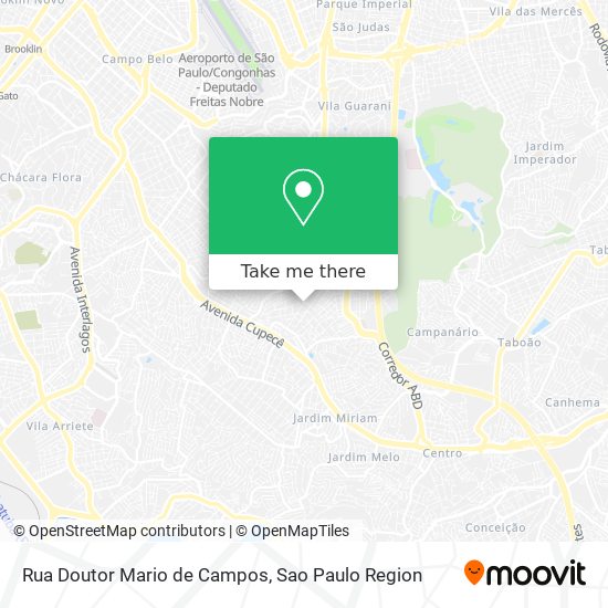 Mapa Rua Doutor Mario de Campos