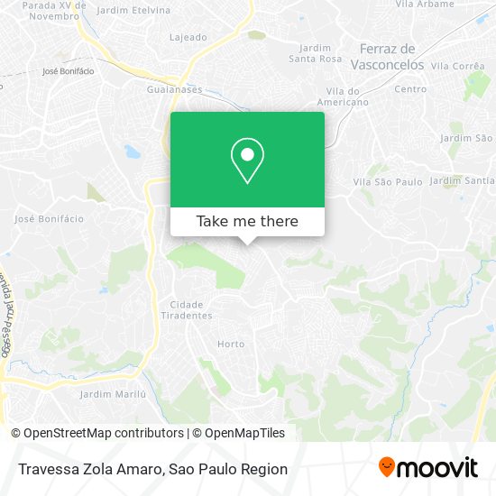 Mapa Travessa Zola Amaro