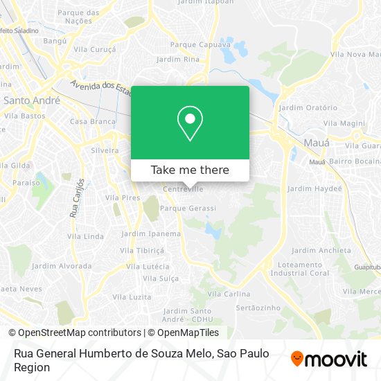 Rua General Humberto de Souza Melo map