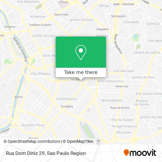 Mapa Rua Dom Diniz 29