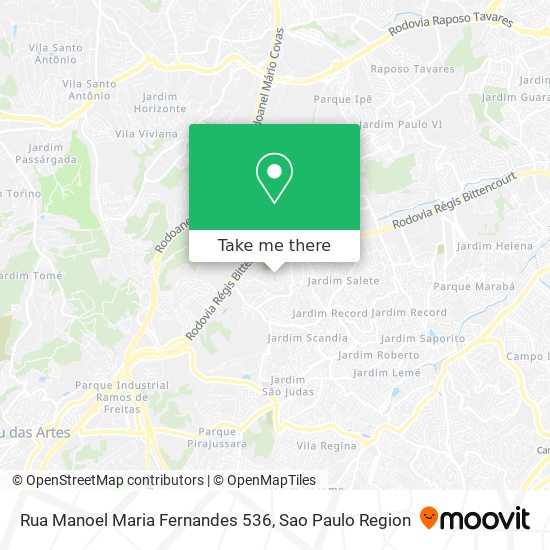 Rua Manoel Maria Fernandes 536 map