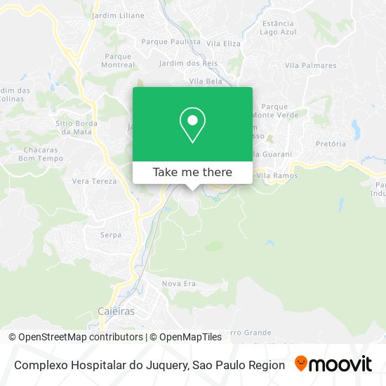 Complexo Hospitalar do Juquery map